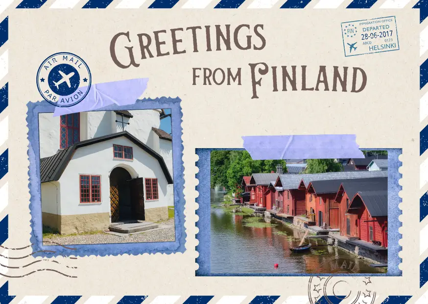 Greetings From Finland Postcard