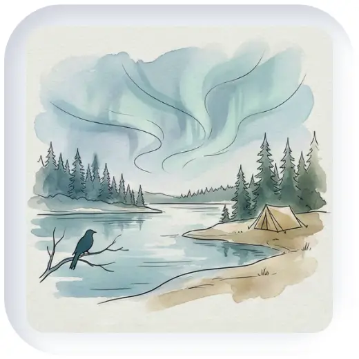 Wildernes & northen lights