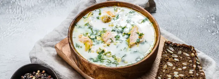 Traditional Finnish Salmon Soup